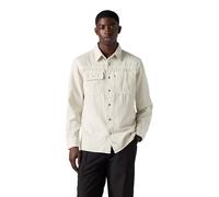 Levi's Homme Chemise Auburn Worker Harp Silver Birch Garment Dye Grey M