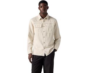 Levi's Homme Chemise décontractée Auburn Worker avec Col à Pointe, Relaxed Fit, Gris (Harp Silver Birch GA), L