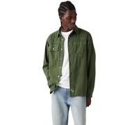 Levi's Homme Chemise décontractée Auburn Worker avec Col à Pointe, Relaxed Fit, Vert (Erick Kombu Green GA), S