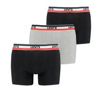 Levi´s Underwear Logo Boxers 3 Units Noir,Gris S Homme