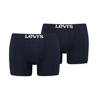 Levi's Boxer 6er Paquet - Solide Basic Boxer Brief - Long Jambe - 905001001 - Bleu Marine, S