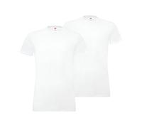 Levi's Homme Levis Men Solid Crew 2p T shirt, Blanc (White 300), S EU