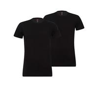 Levi's - T-shirt homme Solid Crew manches courtes Pack 2 Noir (Jet Black 884) L