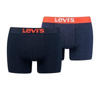 Levi's Homme Levi's Solid Basic Men's Boxers 2 Pack Cale ons, Tangerine Tango, S EU