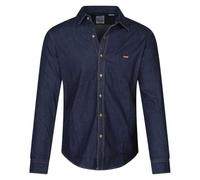Levi's Homme Long-Sleeve Battery Housemark Slim, Nero Dark Wash, S