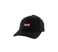 Levi's Homme Mid Batwing Flexfit Casquette souple, Schwarz (Regular Black 59), Taille unique EU