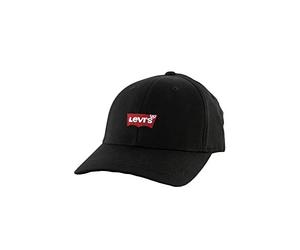 Levi's Homme Mid Batwing Flexfit Casquette souple, Schwarz (Regular Black 59), Taille unique EU