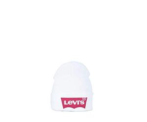 Levi's Homme Oversized Batwing Beanie Bonnet,Blanc (Noir Regular White 51),Taille unique