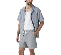 Levi's Homme Short XX Chino Bay avec Élastique à la Taille, Straight Fit, Bleu (Indy Mid Wash Stripe), S