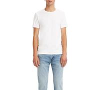 Levi's Homme Slim 2-Pack Crewneck Tee, White + White, M