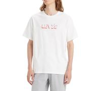 Levi's Homme Ss Relaxed Fit Tee, Headline Drop Shadow White+, S
