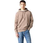 Levi's – Sweat à capuche New Original Housemark en coton avec poche kangourou – Beige M Homme