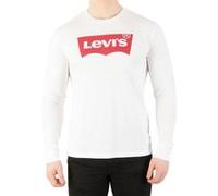 Levi's Homme T-shirt graphique à manches longues, Blanc