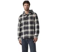 Levi's Homme Veste Sherpa en flanelle Francisco Warwick Plaid Dark Phantom Grey S