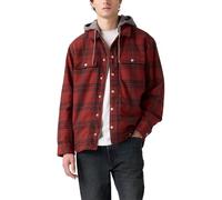 Levi's Homme Veste Sherpa en flanelle Francisco Colt Plaid Russet Brown Browns L