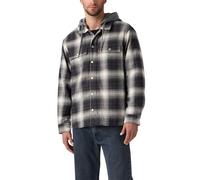 Levi's Homme Veste Sherpa en flanelle Francisco Warwick Plaid Dark Phantom Grey L