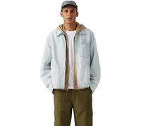 Levi's Homme Veste Workwear Mechanics avec Col à pointe, Relaxed Fit, Bleu (Low Light Rain), L