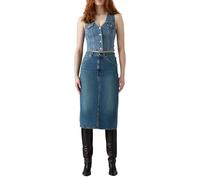 Levi's HR Back Slit Skirt Jupe, Review Time, 34W Femmes