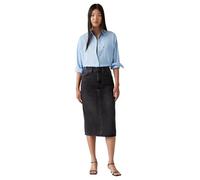 Levi's HR Back Slit Skirt Jupe, Wandering Spirit CLE, 32W Femmes