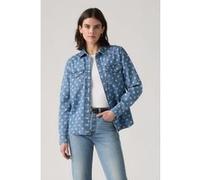Levi's Iconic Western Catt Block Print Denim Taille: M | Blousons Outlet | Femme | Bleu