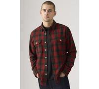 Levi's Jackson Worker Calvin Plaid Rhythmic Red Taille: L | Casual chemises Outlet | Homme | Rouge