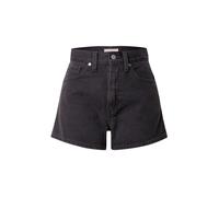 LEVI'S ® Jean 'High Waisted Mom Short' noir denim, Taille 30