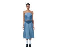 Levi's - Jupe Midi en Jean à Panneaux - Femme - Jupes - Bleu - Taille: W28
