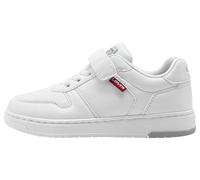 Levi's Kick Top Velcro Elastic Lace Basket, Regular White, 30 EU