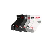 Levi's Kids Chaussettes gris chiné / rouge / noir / blanc, Taille 28-30