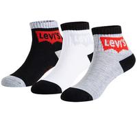 Levi's Kids Chaussettes gris chiné / rouge / noir / blanc, Taille 28-30