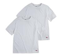 Levi's Kids HOSIERY Lhb 2pk Crew Neck Tee 9l0044 Sous vêtement, Blanc, XL EU