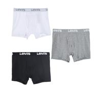 Levi's Kids LHB Levis 3PK Boxer Brief 9L0311 sous-vêtement, Blanc, M Garçon