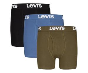 Levi's Kids LHB Levis 3PK Boxer Brief 9L0311 sous-vêtement, Noir, S Garçon