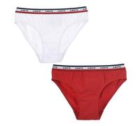 Levi's Kids LHG Sportswear Elastic Bikini 4L0177 sous-vêtement, Blanc, L Fille