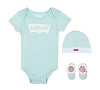 Levi'S Kids Lhn Bodysuit Hat Bootie Set Mixte 24 Mois White Alyssum