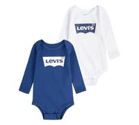 Levi's Kids Lhn Ls 2Pk Batwing Bodysuit Set Mixte, Estate Bleu, 6-12 Mois