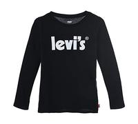 Levi'S Kids Ls Poster Logo Top Fille Noir 10 Ans
