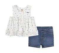 Levi'S Kids Lvg Floral Tank And Short Set Bébé Fille 3 Mois True Navy