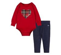 Levi'S Kids Plaid 2Pc Box Set Bébé Fille Piment 9 Mois