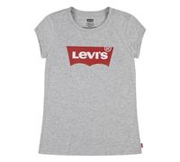 Levi's Kids S/S Batwing Tee Fille Light Grey Heather/Red 16 Ans