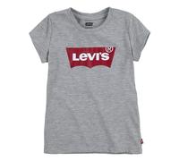 Levi's Kids S/S Batwing Tee Fille Light Grey Heather/Red 4 Ans