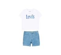 Levi's Kids Set 'LVB HP AOP LOGO TEE & SHORT' blanc, Taille 74