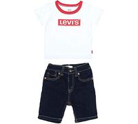 Levi'S Kids Stretch Denim Short Set Bébé Garçon Blanc 12 Mois