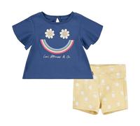 Levi's Kids Tee and Short Set SGSS241 Tenues coordonnées, Coastal Fjord, 6 Mois Bébé Fille