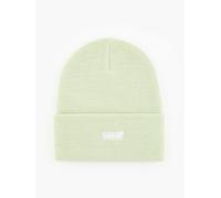 Levis Knitted Cuff Beanie ~ Slouchy Red Tab vert pâle