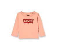 Levi's L/S Batwing Tee Bébé Fille, Terra Cotta, 12 Mois