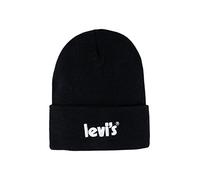 Levi's LAN Poster Logo Beanie 9a8513 Bonnet, Noir, Taille Unique