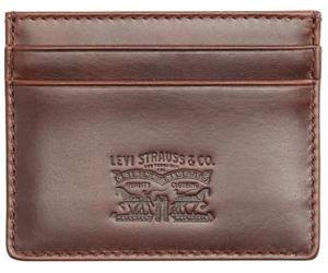 Levi's Leather Card Case Wallet Femme, Seal Brown, Einheitsgröße