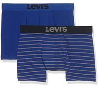 Levi's Levis 200SF Vintage Stripe 0312 Boxer Brief 2P Caleçon, Bleu (Mazarine Blue 458), X-Large Homme