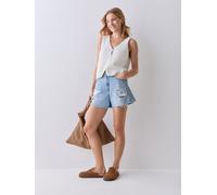 Levi's Levi's Been There Short Blue High Waisted Ribcage Zip Denim Shorts Been There Short Blue 31